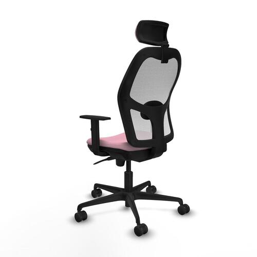 1D036N2 kontorstol med nakkestøtte - pink