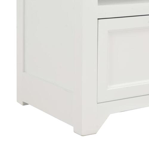 Tv-bord 120x30x40 cm træ hvid
