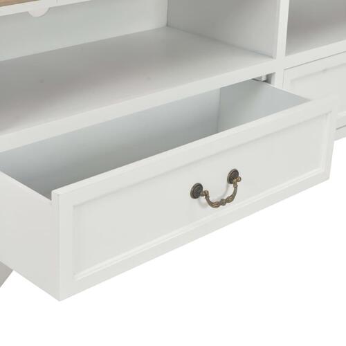 Tv-skab 120x30x40 cm træ hvid