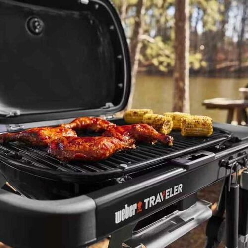 Weber Traveler - transportabel havegrill, sort