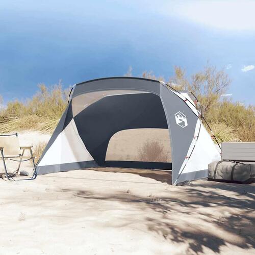 Strandtelt 274x178x170/148 cm 185T polyester grå