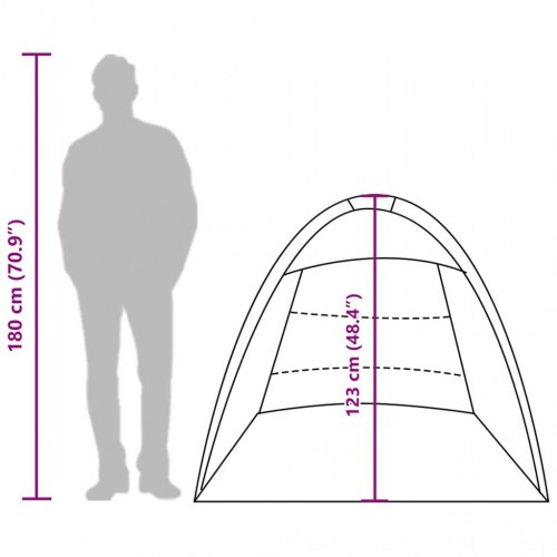 3-personers strandtelt vandafvisende havgrøn