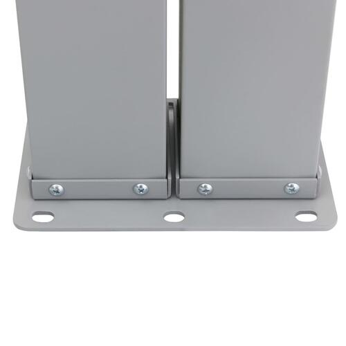 Sammenrullelig sidemarkise 140 x 600 cm sort (OUTLET A)
