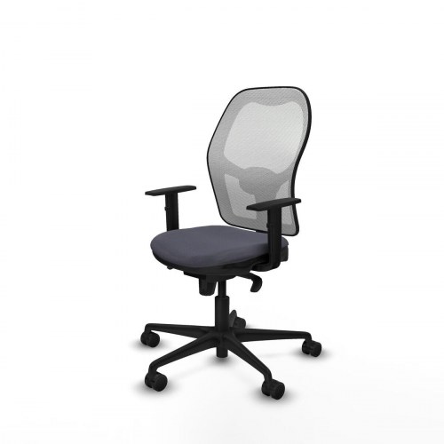 1D036N0 kontorstol - mørkegrå, åndbar netryg