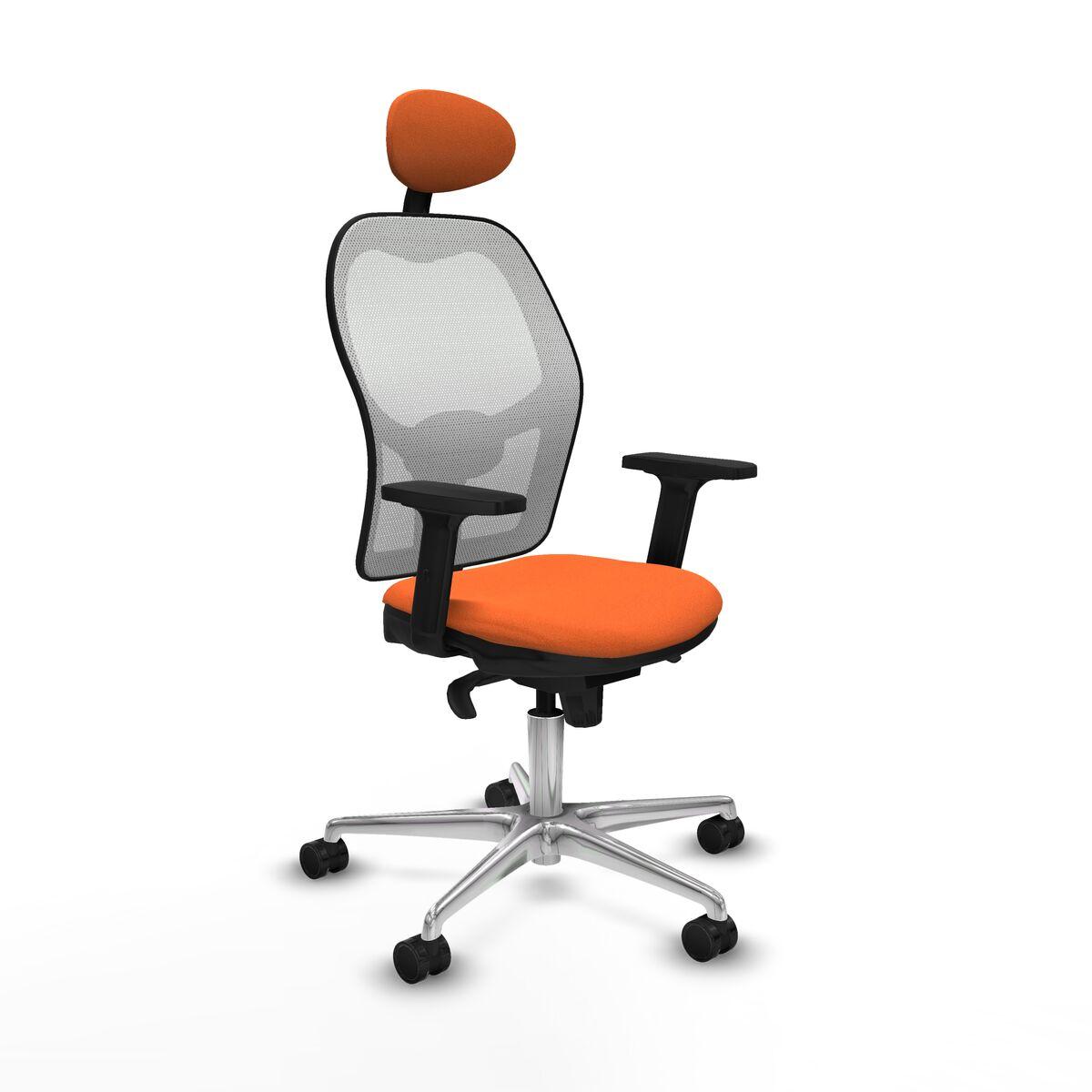 Kontorstol med hovedgærde Piqueras y Crespo 2D086N1 Orange