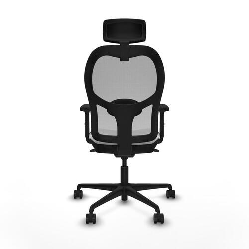 Kontorstol 2D036N2 med nakkestøtte - hvid