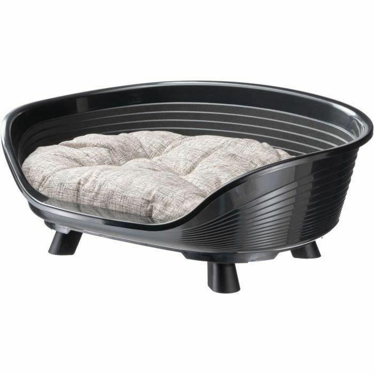 Ferplast TRONO 6 hundeseng med relax-pude - sort