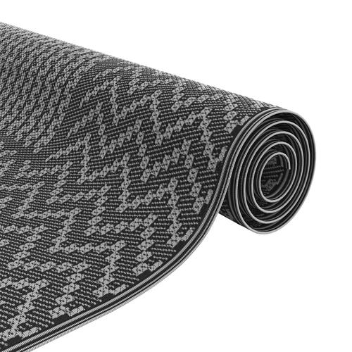 Udendørs Tæppe "ARAKIL" Sort og Grå 250x300 cm PP