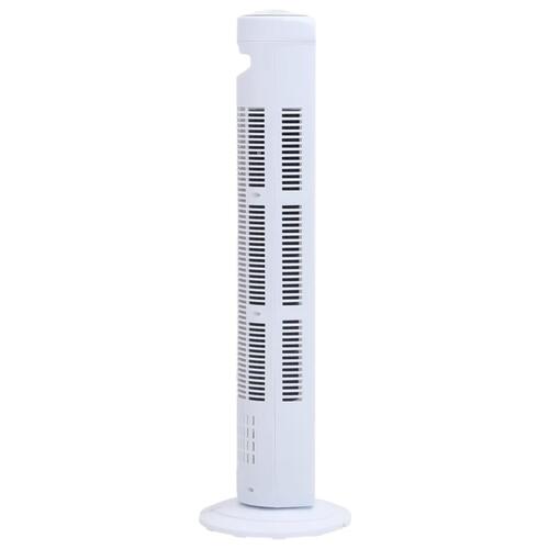 Tårnventilator med timer Φ24x80 cm hvid