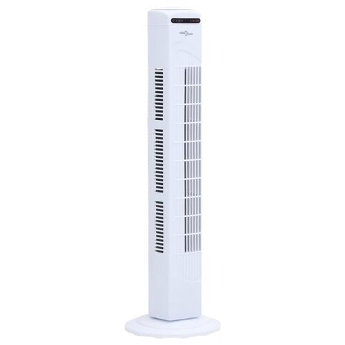 Tårnventilator med fjernbetjening og timer Φ24x80 cm hvid