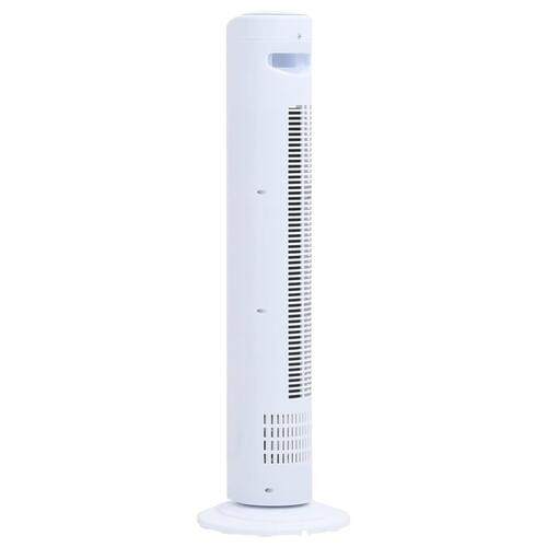 Tårnventilator med fjernbetjening og timer Φ24x80 cm hvid