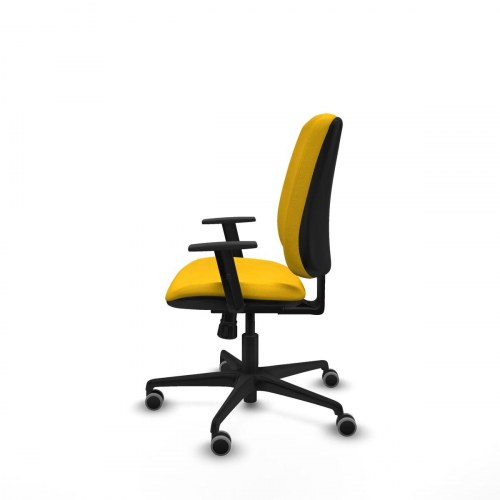 Kontorstol B1D036G - gul med armlæn