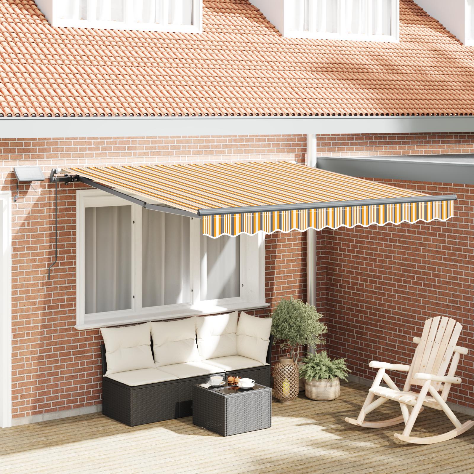 Utrækkelig Markise Flerfarvet 350 x 250 cm Stof