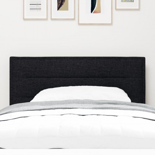 LED-sengegavl med RGB-lys - sort, 100 cm