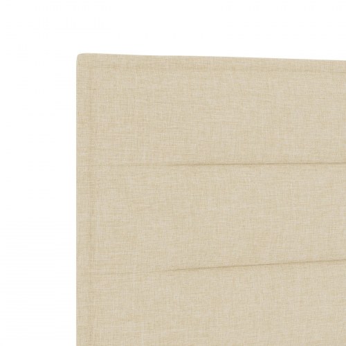 LED-sengegavl 180 cm - creme stof