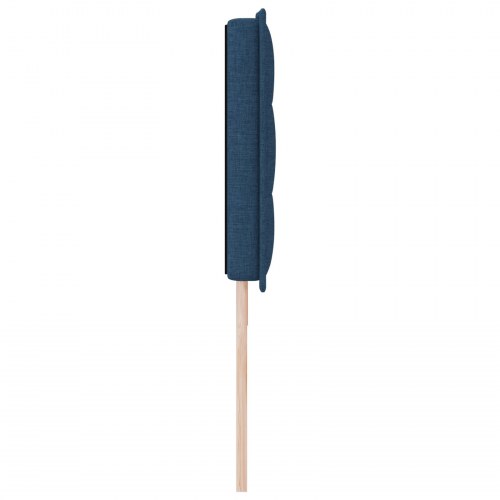 LED-sengegavl blå 180 cm i stof