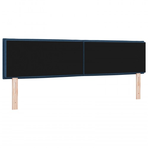 LED-sengegavl blå 180 cm i stof