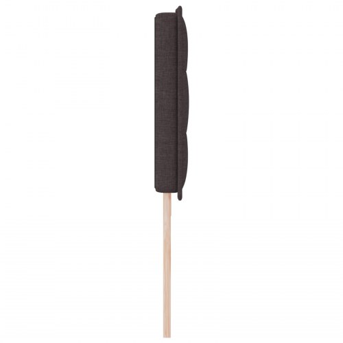 LED-sengegavl mørk brun 200 cm - stof