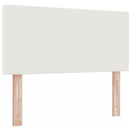 LED-sengegavl 80 cm - creme velourstof