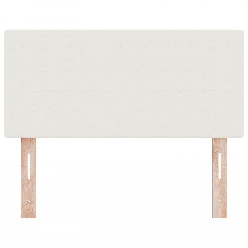 LED-sengegavl 80 cm - creme velourstof
