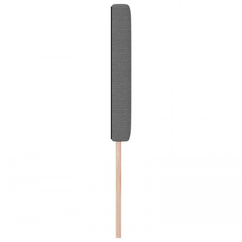 LED-sengegavl lysegrå 160 cm i velourstof