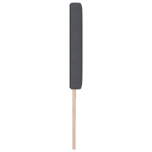 LED-sengegavl med LED-lysstrimler mørkegrå 180 cm