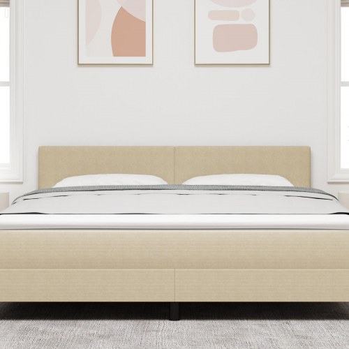 LED-sengegavl med LED-lysstrimler - grågrøn 180 cm