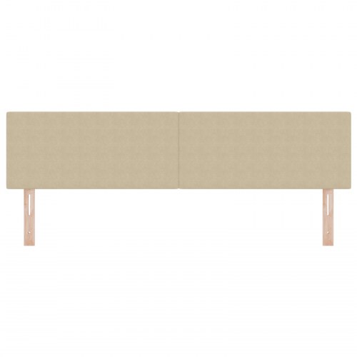LED-sengegavl med LED-lysstrimler - grågrøn 180 cm