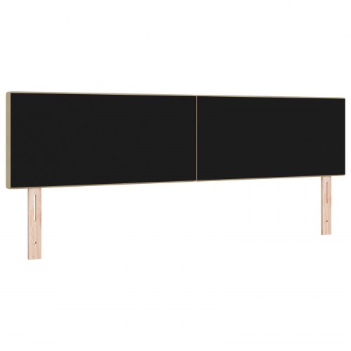 LED-sengegavl med LED-lysstrimler - grågrøn 180 cm
