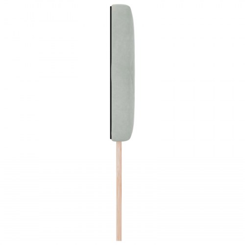 LED-sengegavl med LED-lysstrimler - lysegrå fløjl, 80 cm
