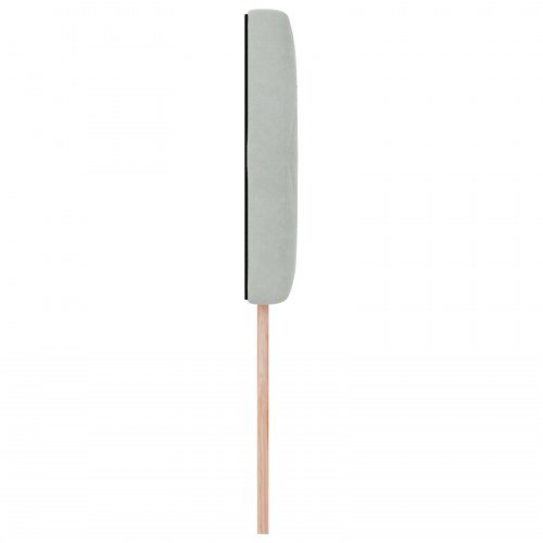 LED-sengegavl med RGB LED-lys - lysegrå, 90 cm, fløjl