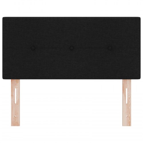 LED-sengegavl i stof med RGB LED-lys - sort, 80 cm