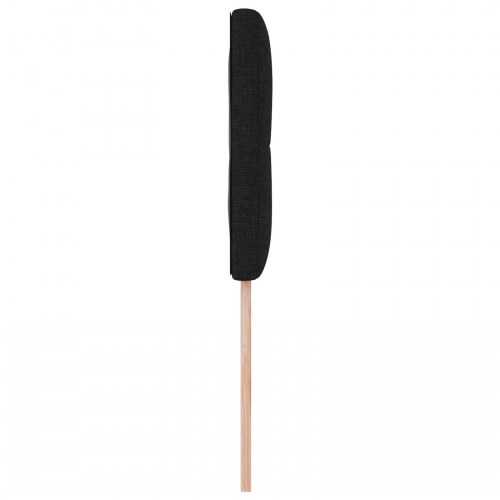 LED-sengegavl i stof med RGB LED-lys - sort, 80 cm