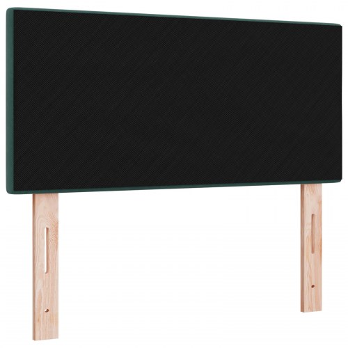 LED-sengegavl grøn 80 cm i fløjl