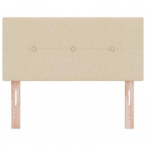 Sengegavl med LED-lysstrimler - creme, 90 cm