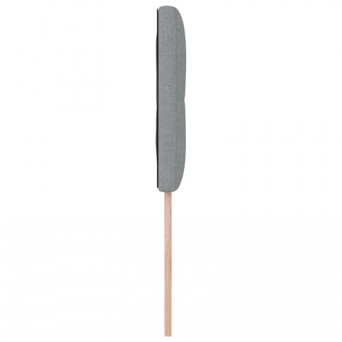 LED-sengegavl med LED-lysstrimler - lysegrå 100 cm