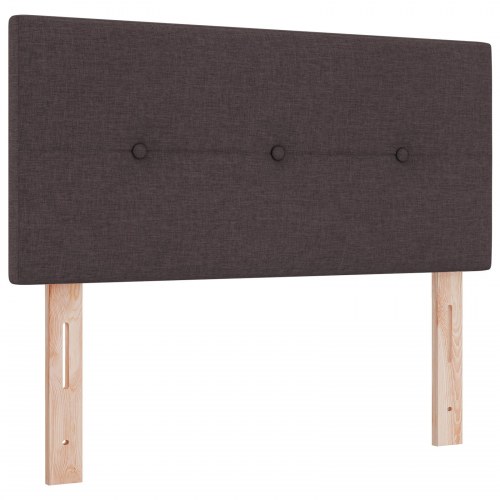 LED-sengegavl 100 cm med RGB LED-lys - mørk brun
