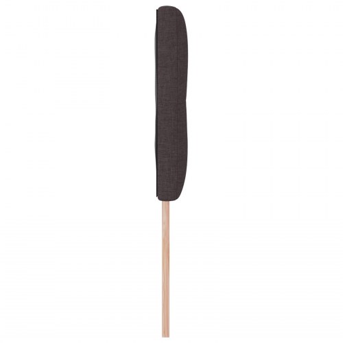 Sengegavl med LED-lysstrimler mørk brun 160 cm