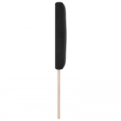 LED sengegavl i fløjl - sort, 80 cm
