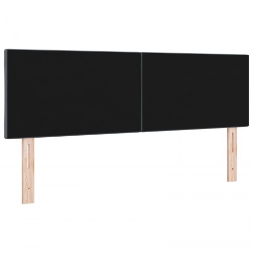 LED sengegavl 144 cm - mørkegrå fløjl