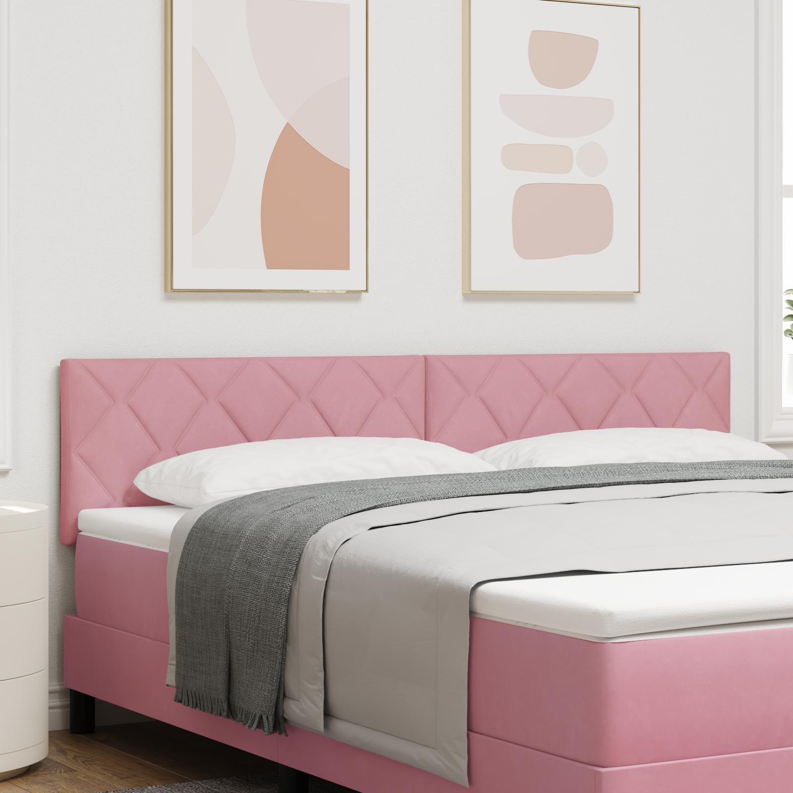LED-sengegavl med LED -strimmellys LyserÃ¸d 180 cm FlÃ¸jl