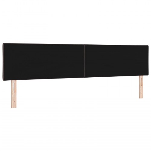 LED-sengegavl i brunt stof - 200 x 7 x 78-88 cm