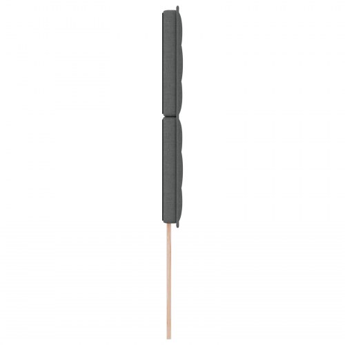 LED-sengegavl mørkegrå 80 cm stof