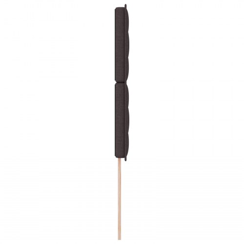 LED-sengegavl mørk brun 90 cm - stof