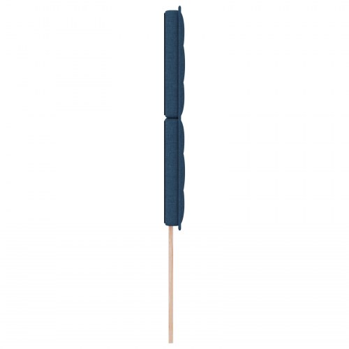 LED-sengegavl blå 90 cm i stof
