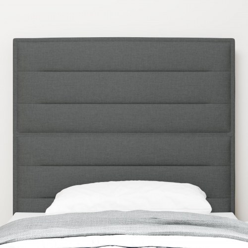 LED-sengegavl mørkegrå 100 cm med RGB LED-strips