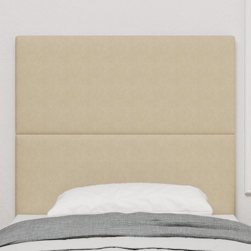 LED-sengegavl grågrøn 90 cm i velourstof
