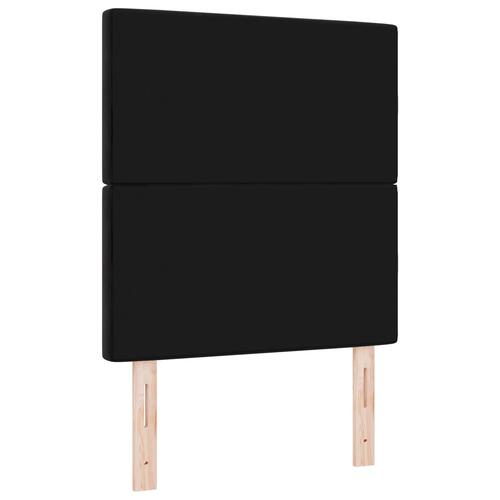 LED Headboard Sort 80 cm Velour&& Headboard Krystal Knap Tufted Sort 160 cm Velour