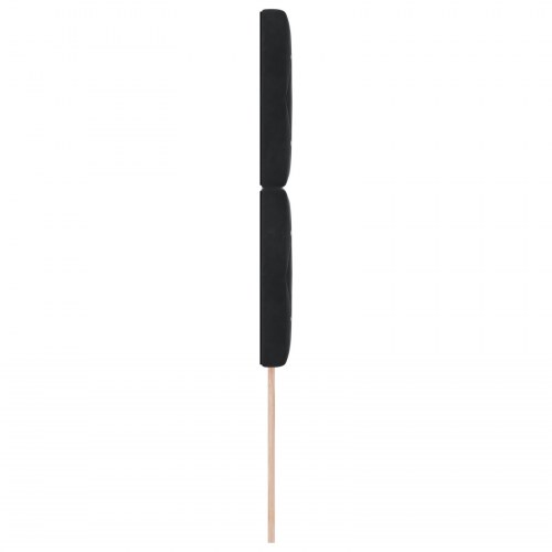 LED-sengegavl 90 cm - sort fløjl