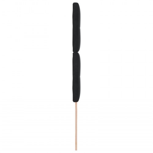 LED-sengegavl 90 cm i fløjl - sort